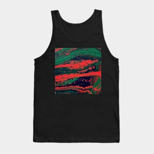 Oxidation - Abstract Acrylic Pour Painting Tank Top